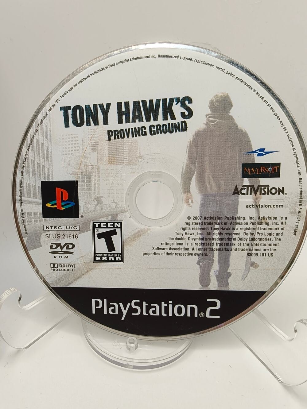 Tony Hawk's Proving Ground PS2 Disc Only Tested Activision